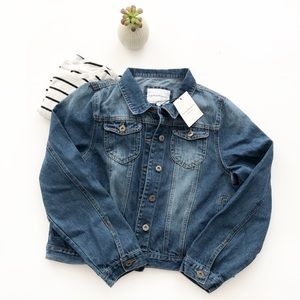 Denim long sleeve women’s casual jacket